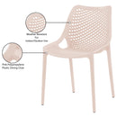 Meridian Mykonos Pink Outdoor Patio Dining Chair IMAGE 8