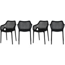 Meridian Outdoor Seating Dining Chairs 329Black IMAGE 1