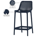 Meridian Mykonos Navy Outdoor Patio Stool IMAGE 7