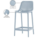 Meridian Mykonos Sky Blue Outdoor Patio Stool IMAGE 7