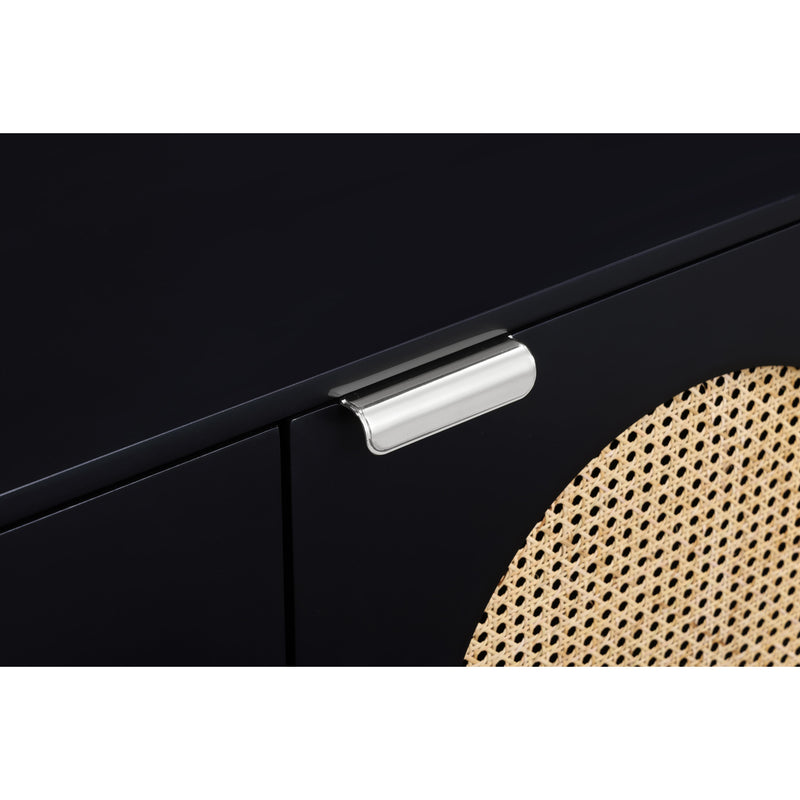 Meridian Cane Black Sideboard/Buffet IMAGE 15