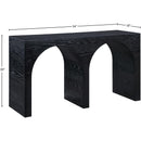 Meridian June Black Oak Console Table IMAGE 10