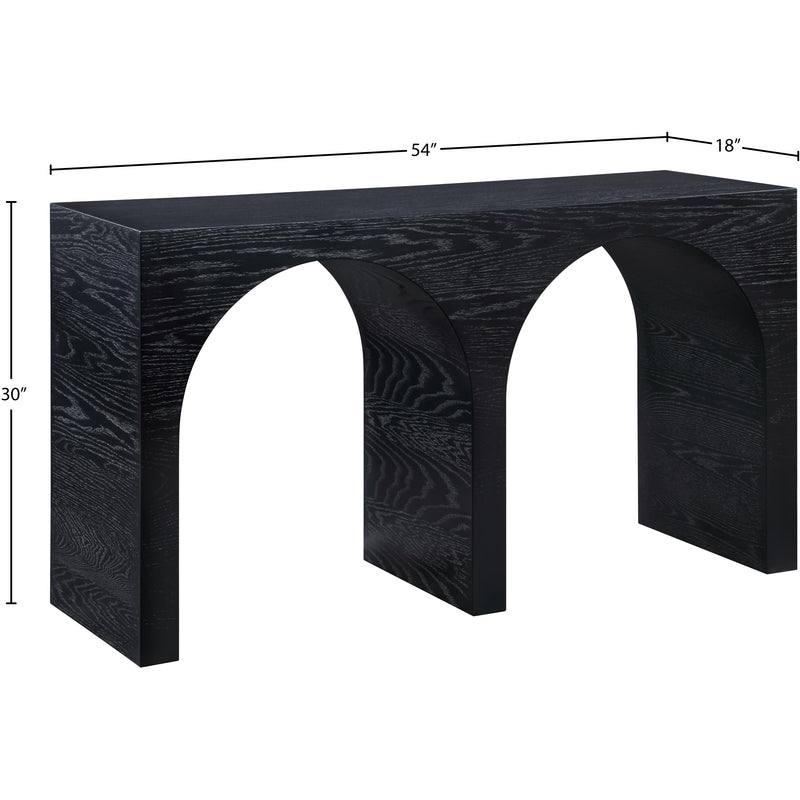 Meridian June Black Oak Console Table IMAGE 10