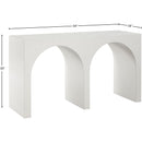 Meridian June Cream Oak Console Table IMAGE 10