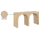 Meridian June White Oak Console Table IMAGE 11