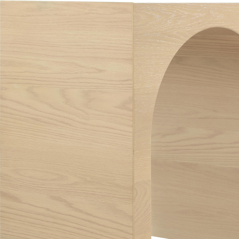 Meridian June White Oak Console Table IMAGE 8