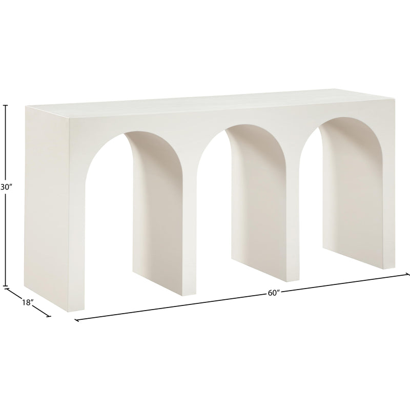Meridian June Cream Oak Console Table IMAGE 9