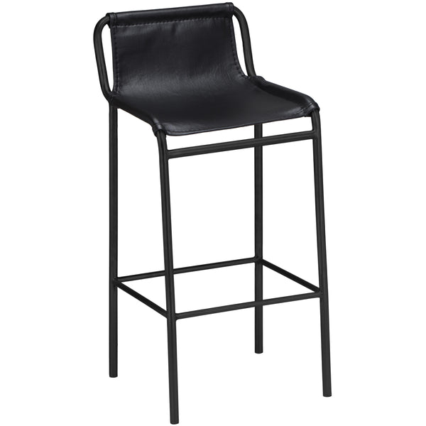 Meridian Dax Black Vegan Leather Counter Stool IMAGE 1