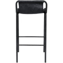 Meridian Dax Black Vegan Leather Counter Stool IMAGE 3