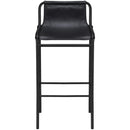 Meridian Dax Black Vegan Leather Counter Stool IMAGE 4