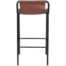 Meridian Dax Brown Vegan Leather Counter Stool IMAGE 3