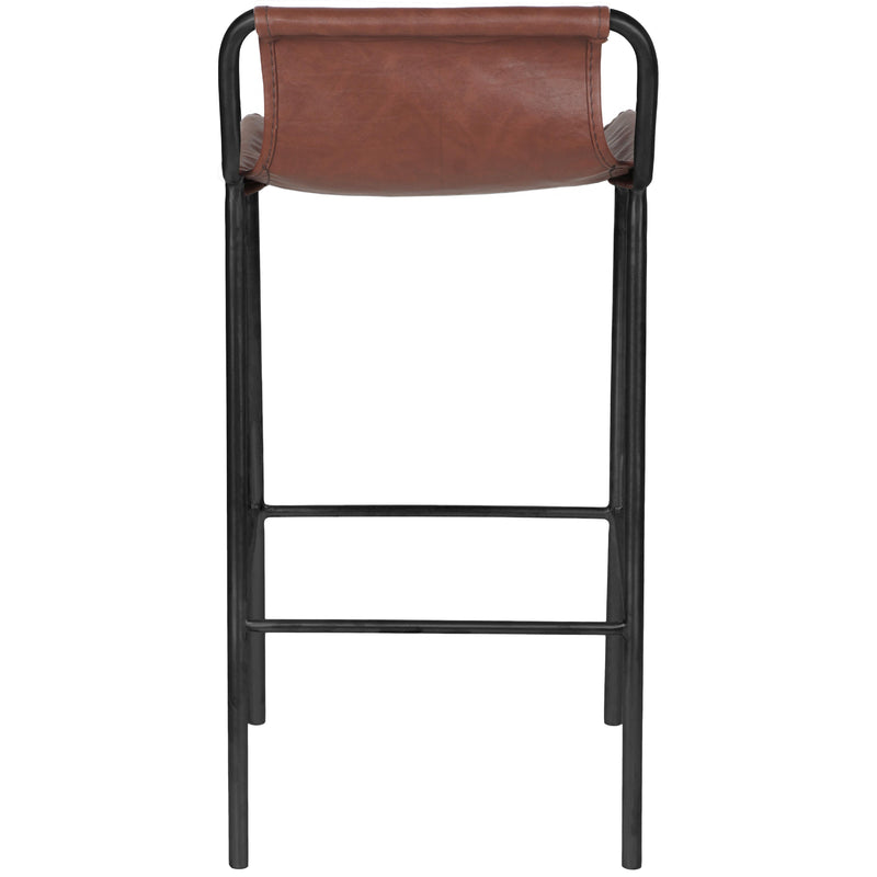 Meridian Dax Brown Vegan Leather Counter Stool IMAGE 3