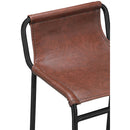 Meridian Dax Brown Vegan Leather Counter Stool IMAGE 5