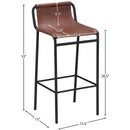 Meridian Dax Brown Vegan Leather Counter Stool IMAGE 6