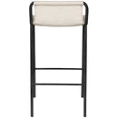 Meridian Dax Cream Vegan Leather Counter Stool IMAGE 3