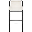 Meridian Dax Cream Vegan Leather Counter Stool IMAGE 4