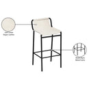 Meridian Dax Cream Vegan Leather Counter Stool IMAGE 7