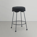 Meridian Fleur Black Fabric Counter Stool IMAGE 4
