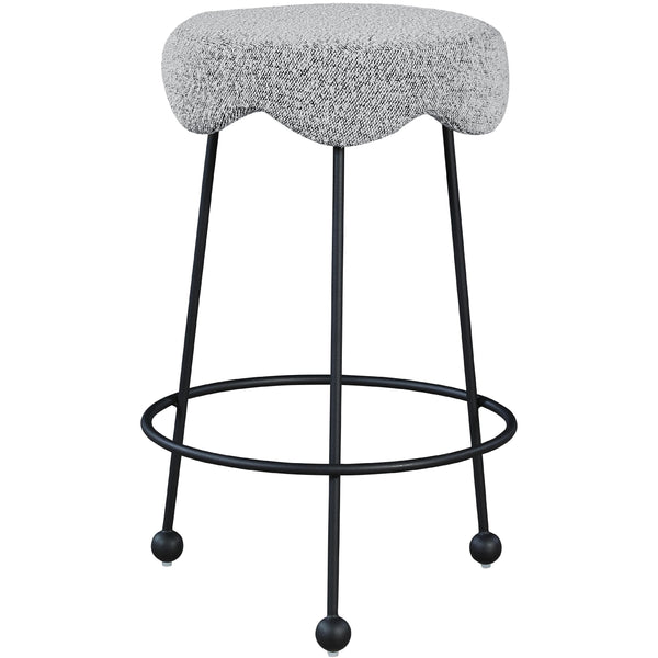 Meridian Fleur Stool 513Grey-C IMAGE 1
