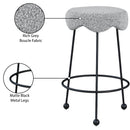 Meridian Fleur Grey Fabric Counter Stool IMAGE 6