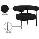 Meridian Blake Black Boucle Fabric Accent Chair IMAGE 9
