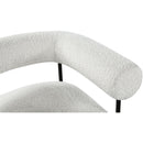 Meridian Blake Cream Boucle Fabric Accent Chair IMAGE 7