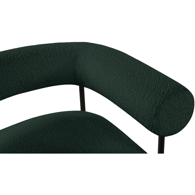 Meridian Blake Green Boucle Fabric Accent Chair IMAGE 7