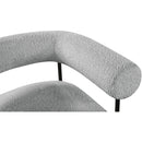 Meridian Blake Grey Boucle Fabric Accent Chair IMAGE 7