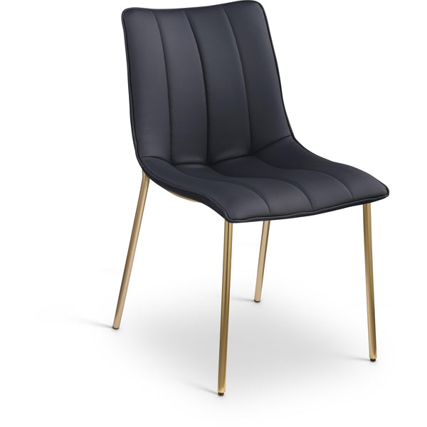 Meridian Isla Black Vegan Leather Dining Chair IMAGE 1