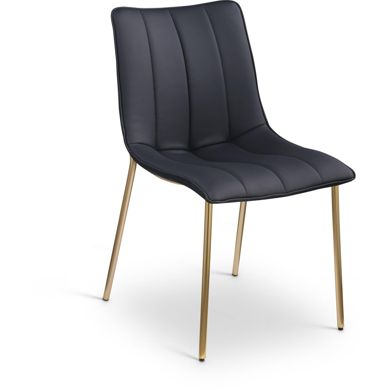 Meridian Isla Black Vegan Leather Dining Chair IMAGE 1