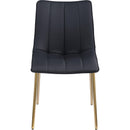 Meridian Isla Black Vegan Leather Dining Chair IMAGE 3