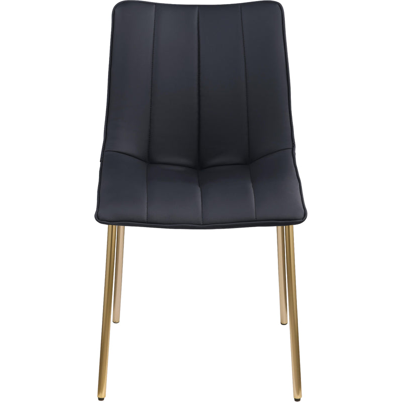 Meridian Isla Black Vegan Leather Dining Chair IMAGE 3