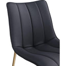 Meridian Isla Black Vegan Leather Dining Chair IMAGE 7