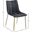 Meridian Isla Black Vegan Leather Dining Chair IMAGE 8