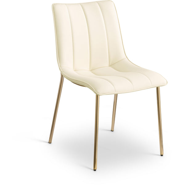 Meridian Isla Cream Vegan Leather Dining Chair IMAGE 1