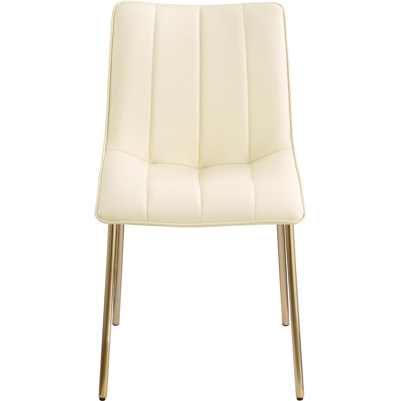 Meridian Isla Cream Vegan Leather Dining Chair IMAGE 3