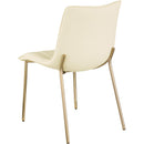 Meridian Isla Cream Vegan Leather Dining Chair IMAGE 6