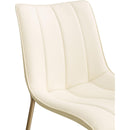 Meridian Isla Cream Vegan Leather Dining Chair IMAGE 7