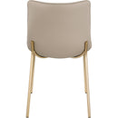 Meridian Isla Taupe Vegan Leather Dining Chair IMAGE 5