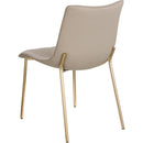 Meridian Isla Taupe Vegan Leather Dining Chair IMAGE 6