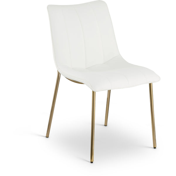 Meridian Isla White Vegan Leather Dining Chair IMAGE 1