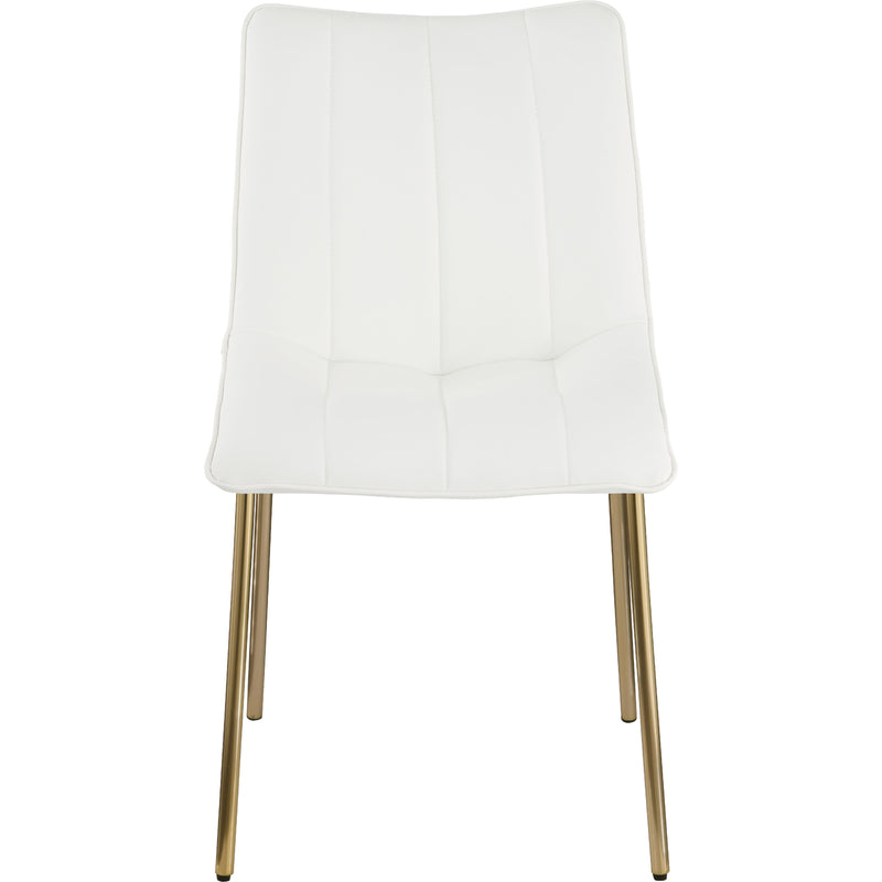 Meridian Isla White Vegan Leather Dining Chair IMAGE 3