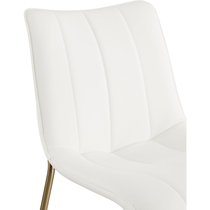 Meridian Isla White Vegan Leather Dining Chair IMAGE 7