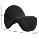 Meridian Theodore Black Fur Accent Chair IMAGE 7