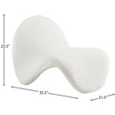 Meridian Theodore Cream Fur Accent Chair IMAGE 7