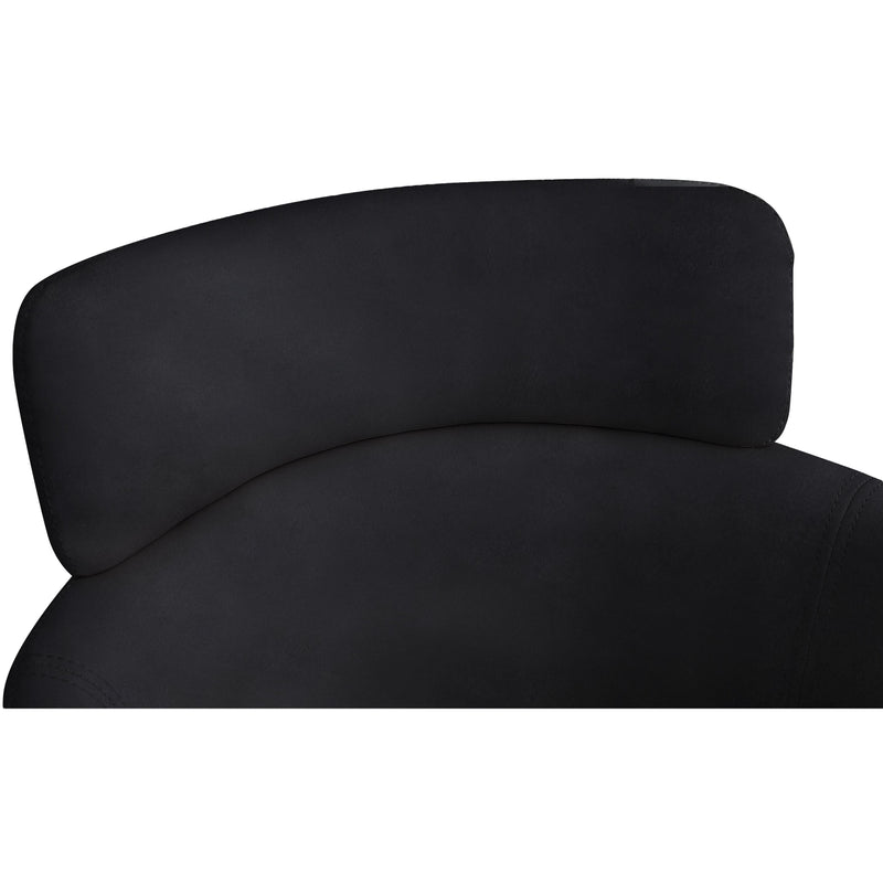 Meridian Yara Black Velvet Dining Chair IMAGE 5