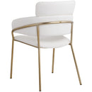 Meridian Yara Cream Vegan Leather Dining Chair IMAGE 2