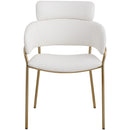 Meridian Yara Cream Vegan Leather Dining Chair IMAGE 4