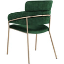 Meridian Yara Green Velvet Dining Chair IMAGE 2