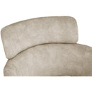 Meridian Yara Stone Velvet Dining Chair IMAGE 5